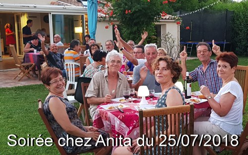 Lire la suite à propos de l’article Soirée chez Anita du 25/07/2018