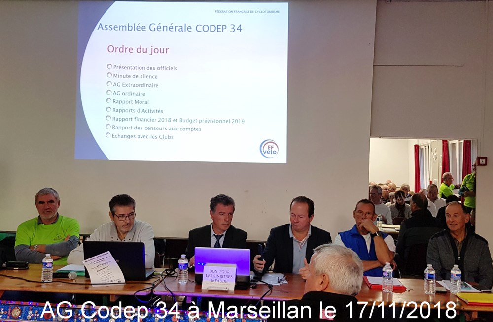 Lire la suite à propos de l’article AG du Codep 34 à Marseillan le 17/11/2018